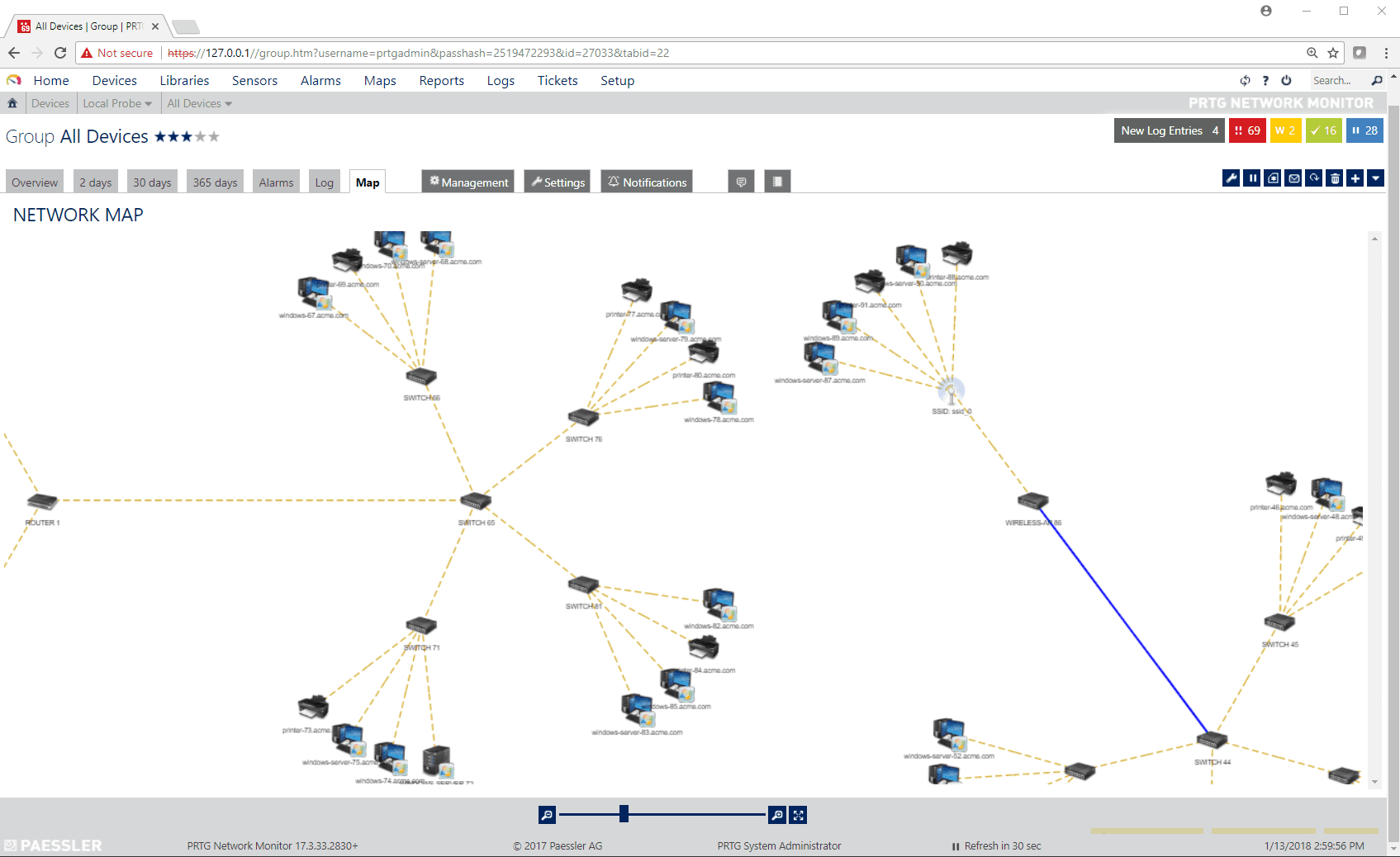 Показывает карту сети. Сетевой монитор PRTG. PRTG Map. PRTG карта сети. Мониторинг сети.