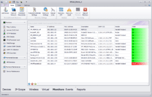 uvexplorer screenshot - monitored devices list difference