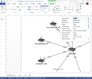 uvexplorer screenshot - visio export shape details