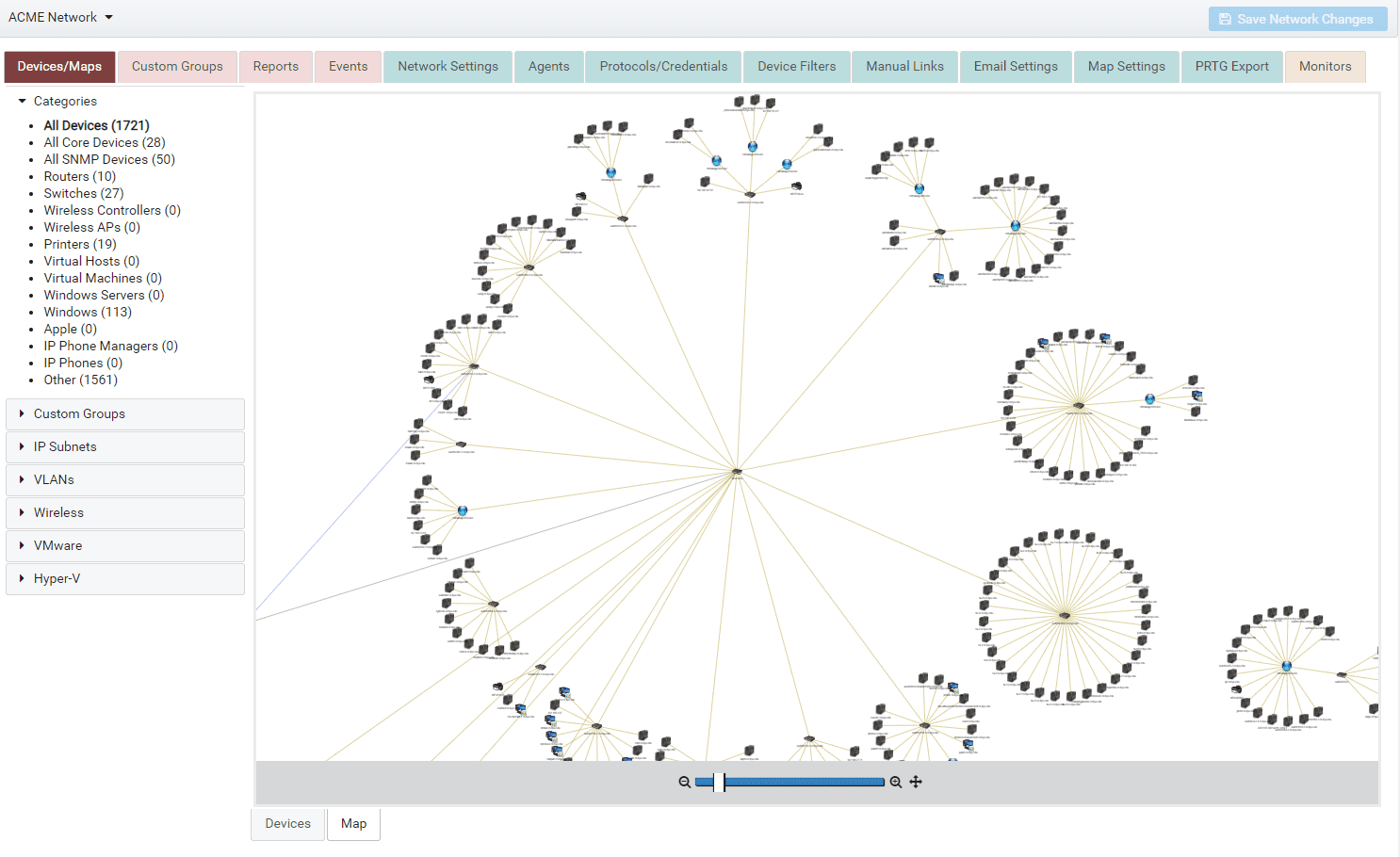 uvexplorer screenshot - map view