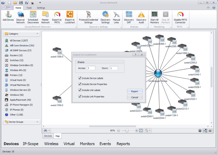 uvexplorer screenshot - lucidchart export