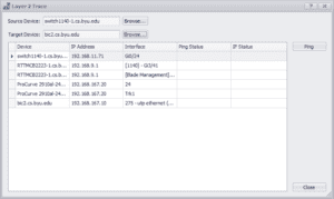 uvexplorer screenshot - layer trace