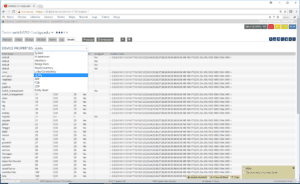 uvexplorer screenshot - device details list