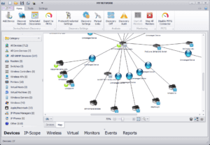 uvexplorer screenshot - network map