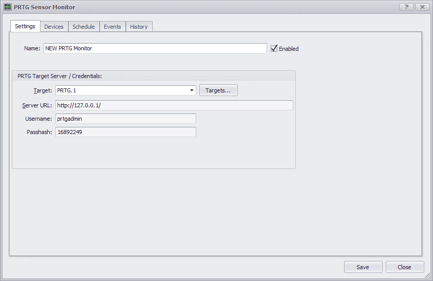 uvexplorer prtg export monitor screenshot